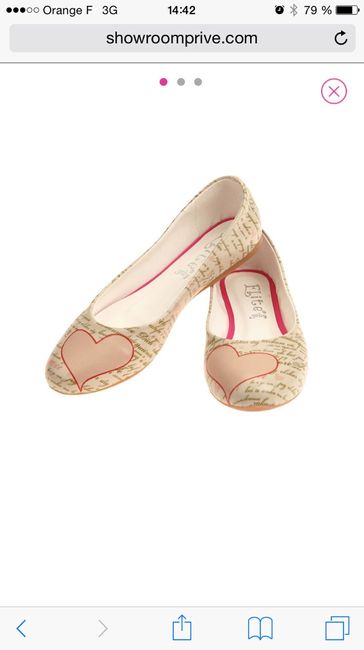 Ballerines pour la soirée commandées sur showroomprivé - 1