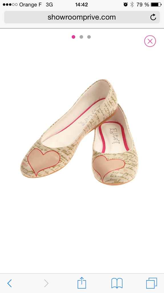 Ballerines pour la soirée commandées sur showroomprivé - 1