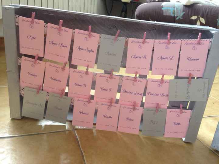 Plan de table et escort card terminés - 1