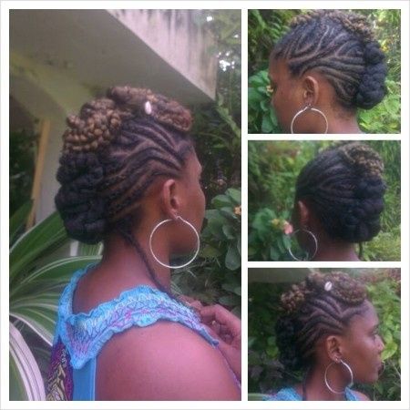 coiffure sur tresses