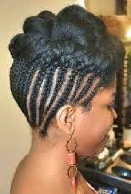 coiffure sur tresses