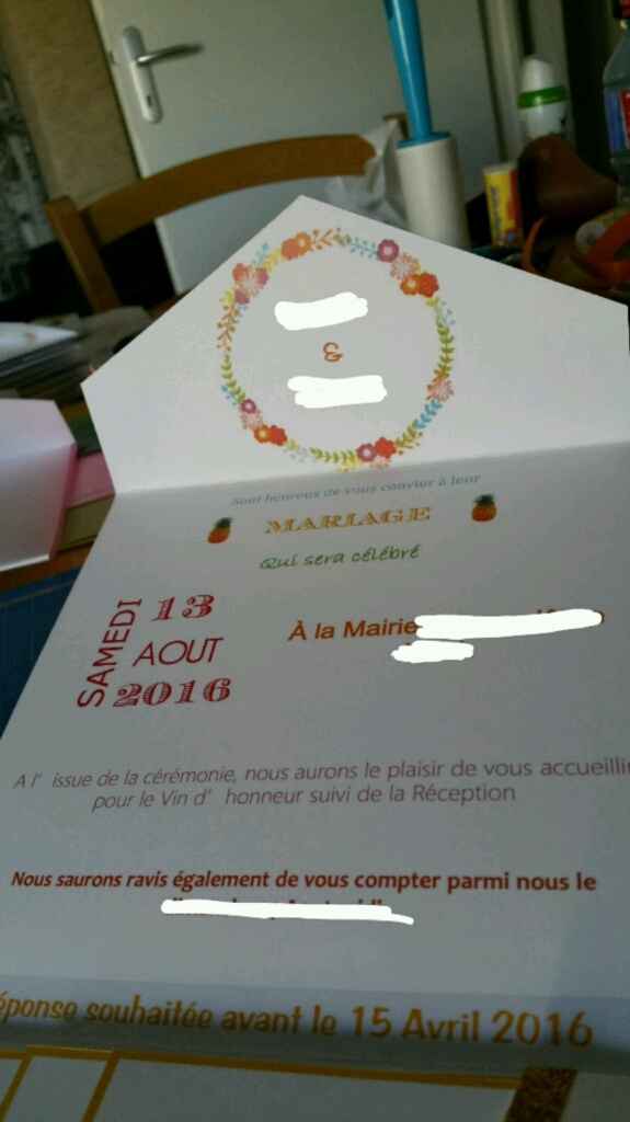 Faire-part fait maison - 1