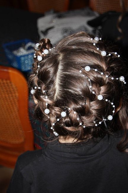 coiffure petite fille d'honneur 