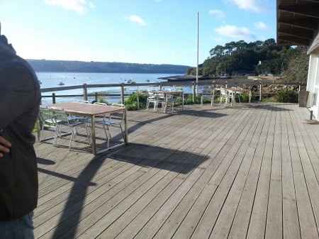 Vu de la terrasse du site de réception