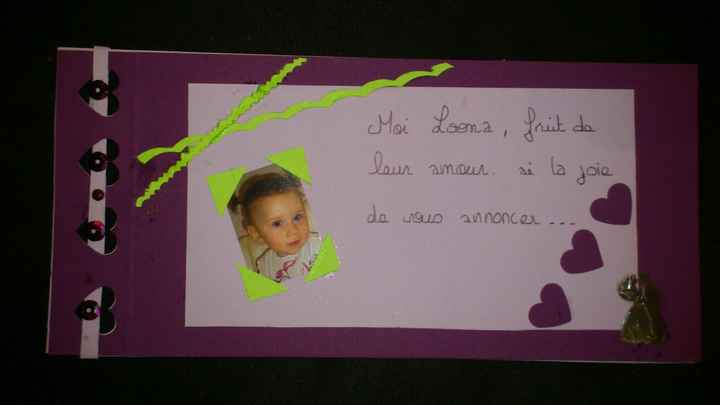 devant du faire-part