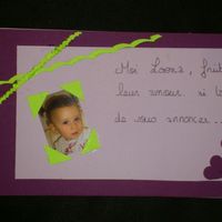 devant du faire-part