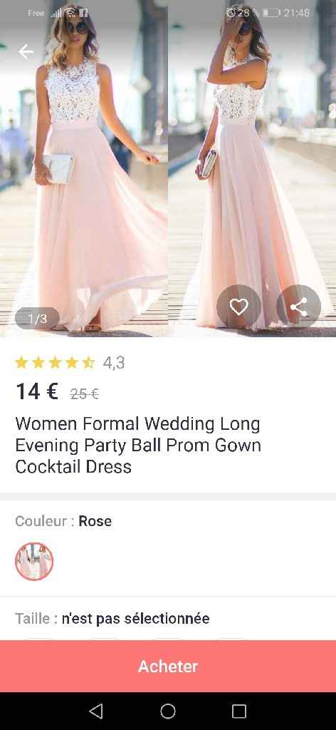 Pour les demoiselles d'honneur, tu es plutôt... - 1