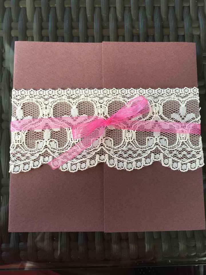 Faire-part diy terminés ! - 1