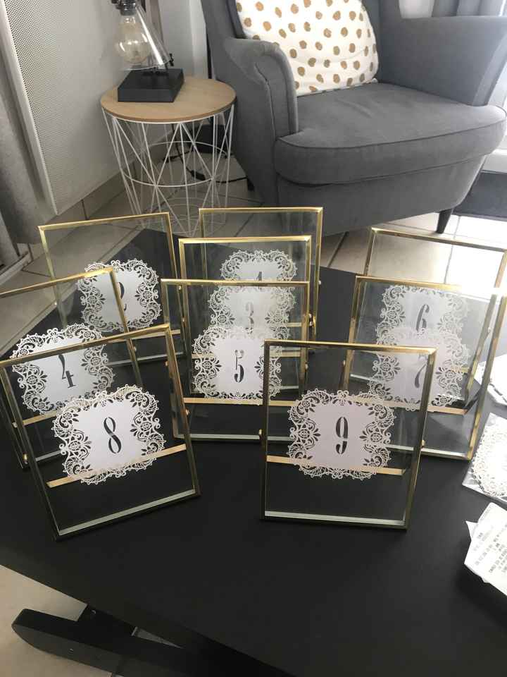 Numéro/Nom de table mariage - 1