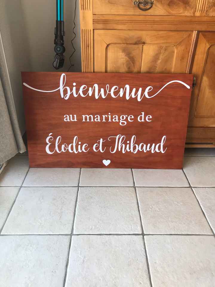 Panneau de mariage personnalisé - 2