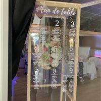 Lettrage sur mesure plan de table - 1