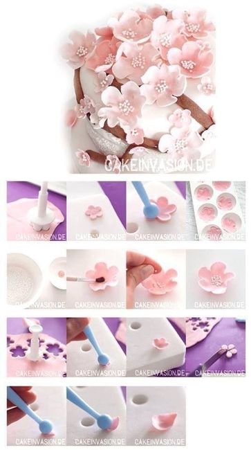 Fleurs pour joli gâteau