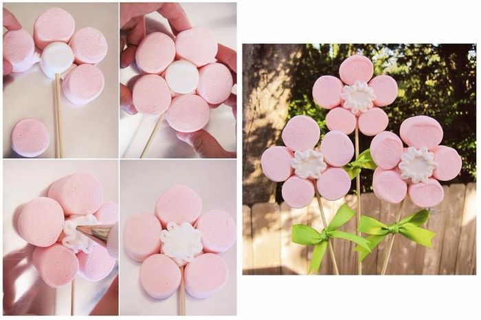 Mini tuto fleurs en chalamallow