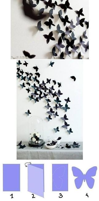 Mur de papillons