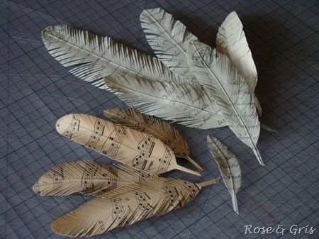 Tuto plumes en papier