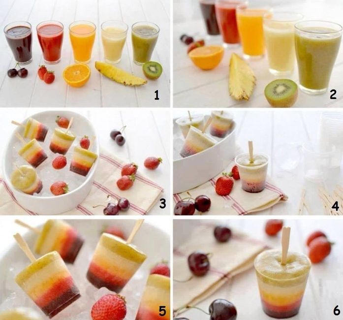Glaces fruitées