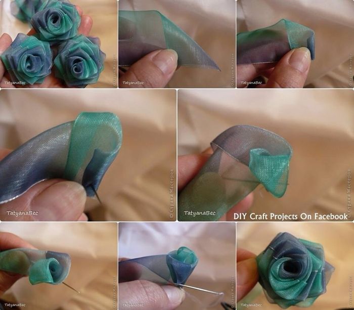 Boutonnières en ruban
