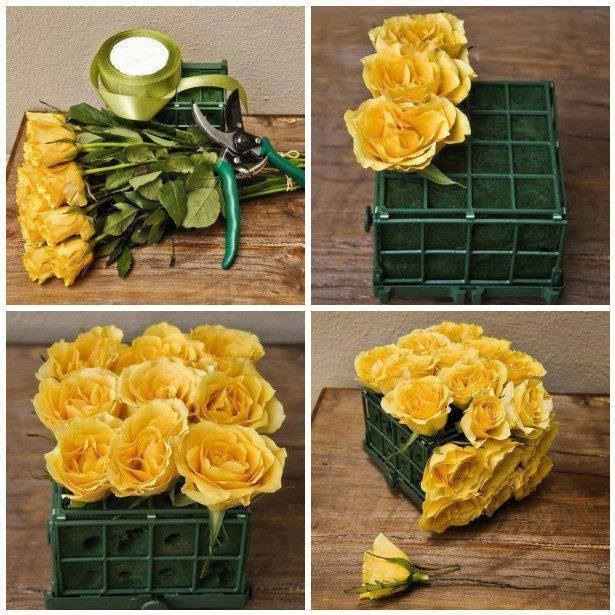 Roses, centre de table
