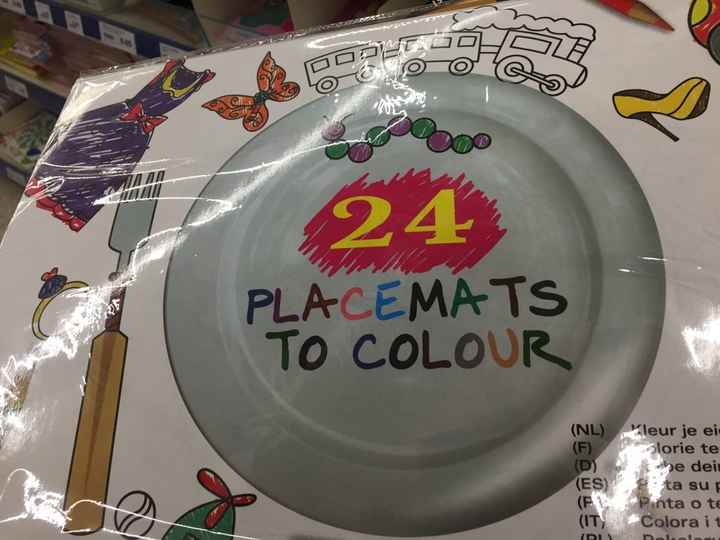 Les nappes à colorier pour enfants - 1
