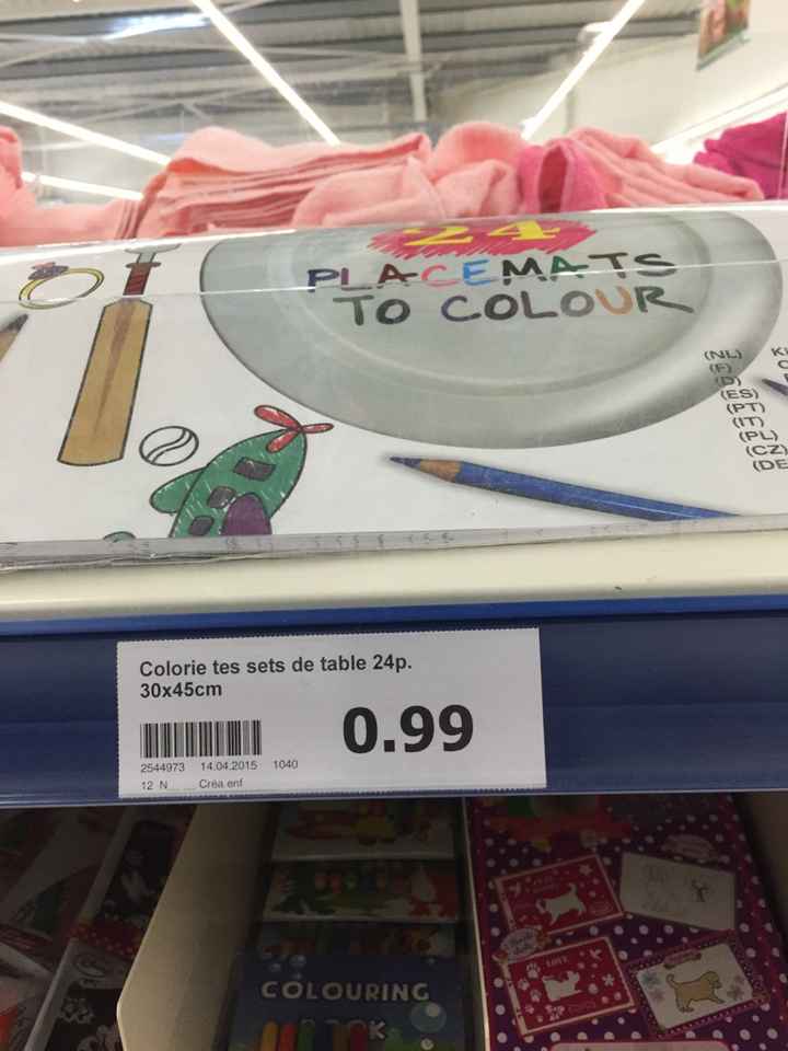 Les nappes à colorier pour enfants - 2