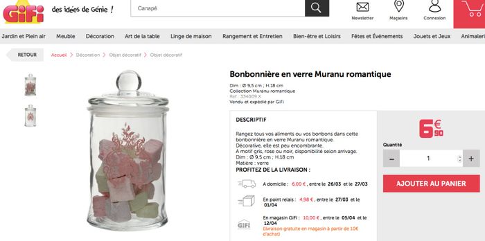 pour les gourmandises