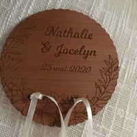 Notre porte alliances, j’adore 😍