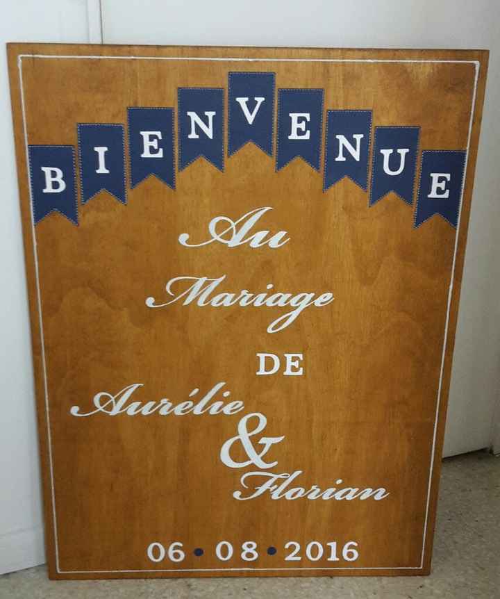 Panneau "bienvenue" diy - 1