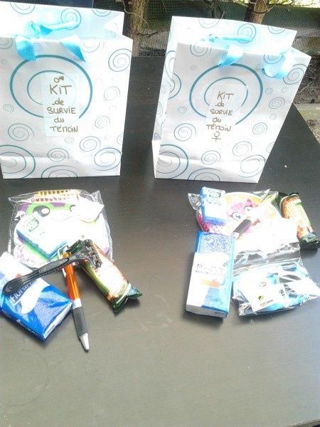 kit de survie de nos 2 témoins