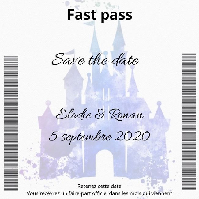 Save the date reçus ! 😍 - 1