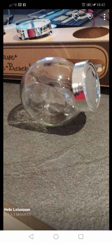 Contenants à dragées et rhum - 1