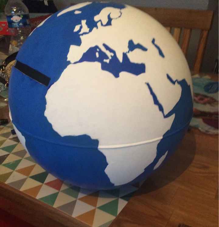 Urne globe terrestre - 1