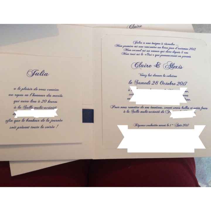 Faire-part reçu - 2