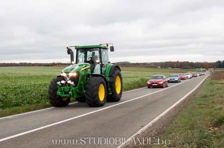 Mariés en tracteur