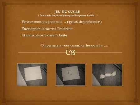 le jeu du sucre - Mode d'emploi