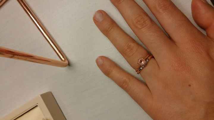 Alliance +bague de fiançailles ? - 1