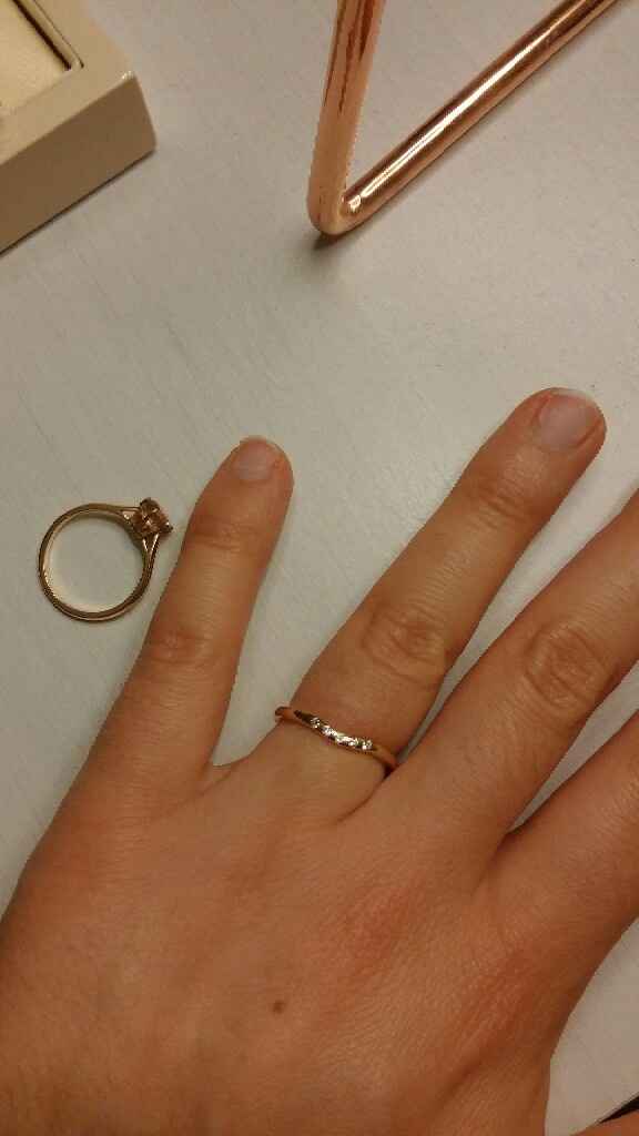 Alliance et bague de fiançailles - 1