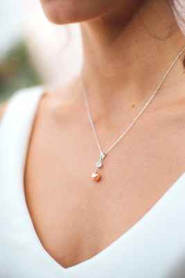 collier perle corail