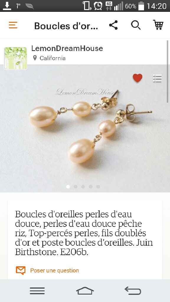 Bracelet et boucles d'oreille - 1