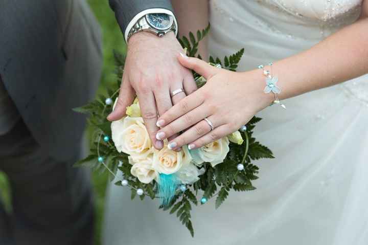alliances et bouquet