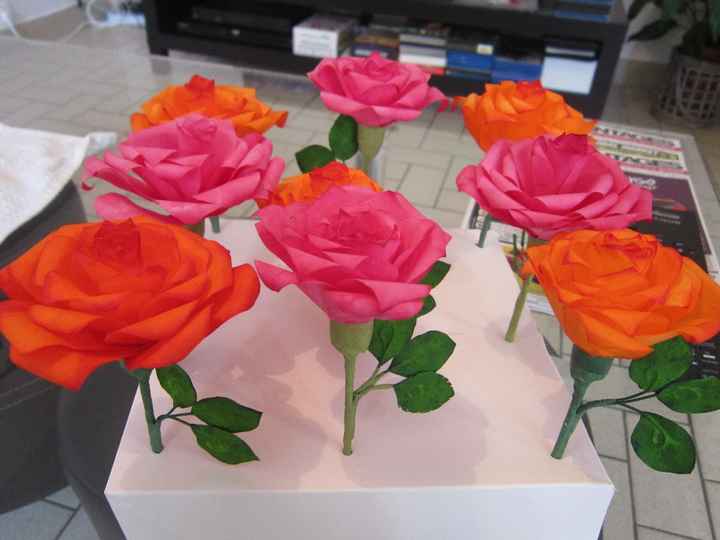 roses en filtre à café