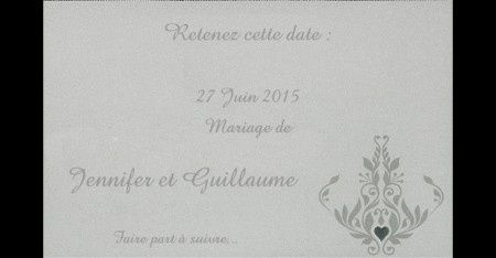 Notre save the date!!