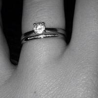 Bague de fiançailles et alliance