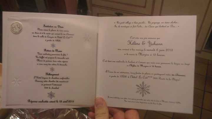 Faire part intérieur avec calque