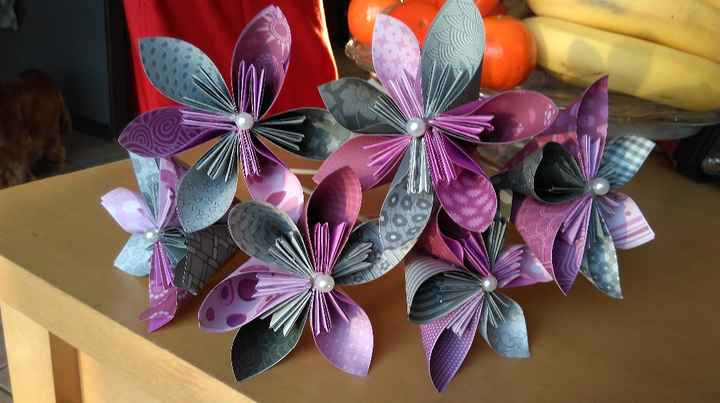 fleurs origami