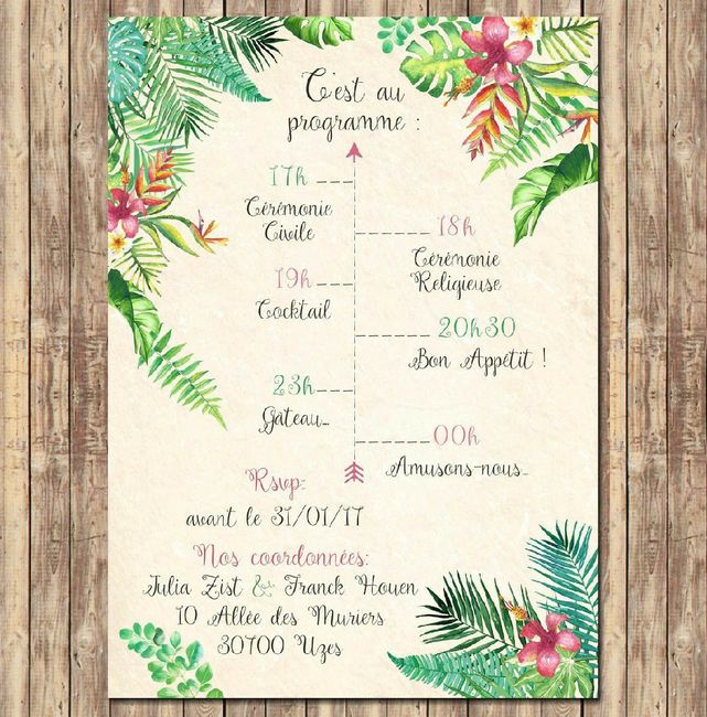 🌺Inspiration mariage tropical 🌴🥥 - 21