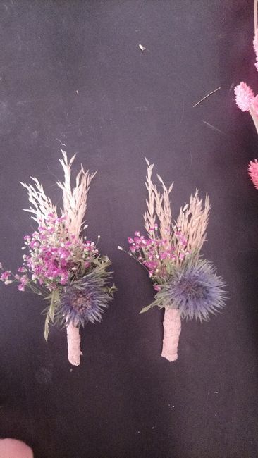 Boutonnières marié / témoins / père & frère ❤️ 4