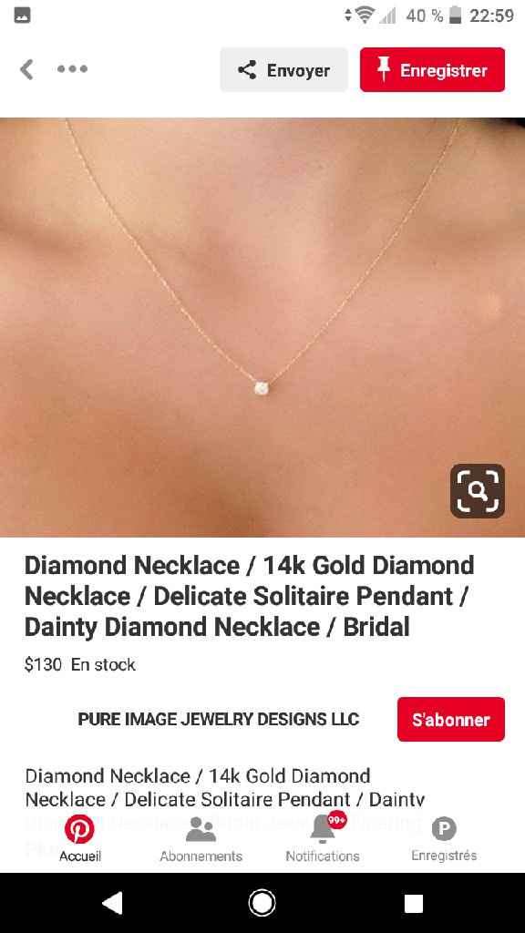 Bijoux portés le jour j - 2