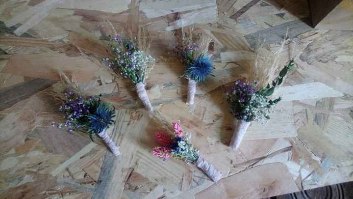 Boutonnières marié / témoins / père & frère ❤️ - 1