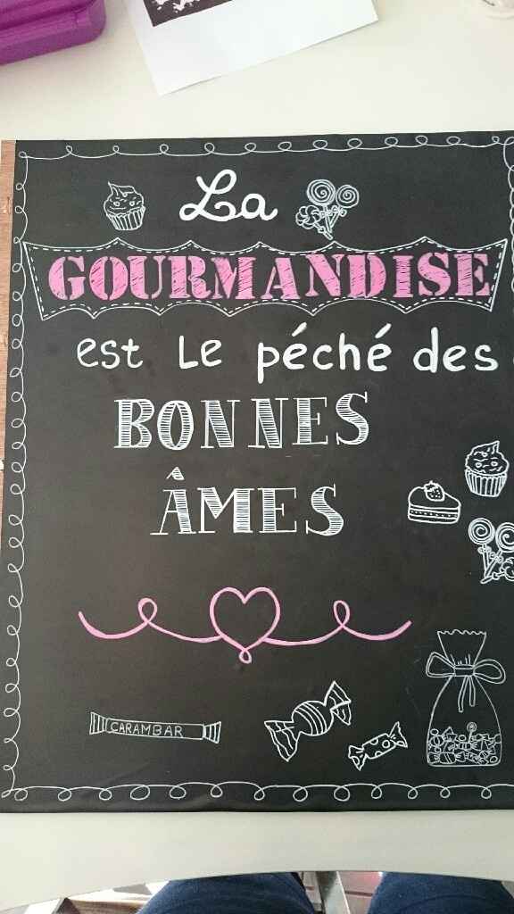 Panneau pour bar à bonbons - 1