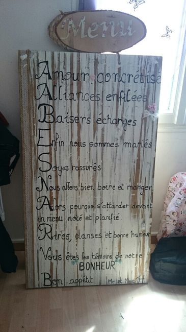 Diy faux menu - 1